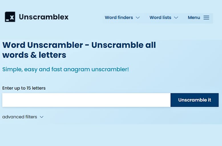 UnscrambleX